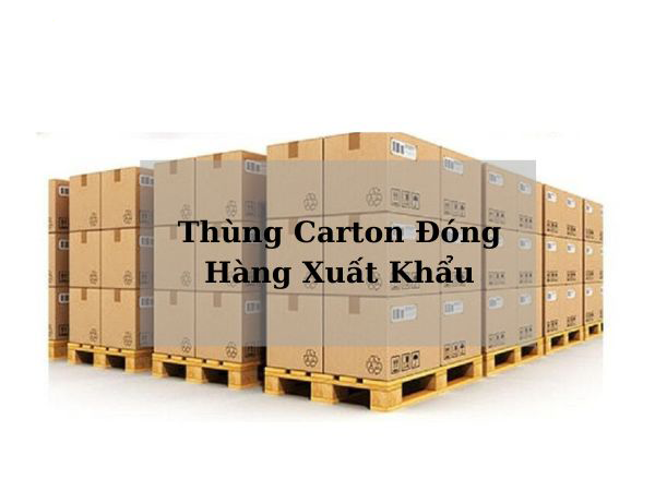 Thùng carton xuất khẩu hàng hóa