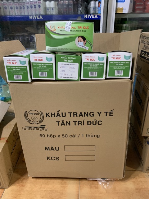 mẫu thùng carton đựng khẩu trang