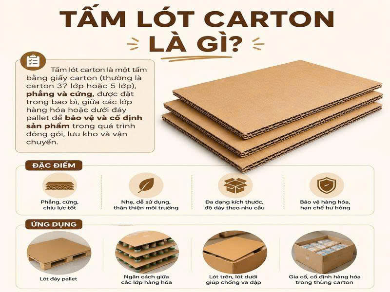 tấm lót carton