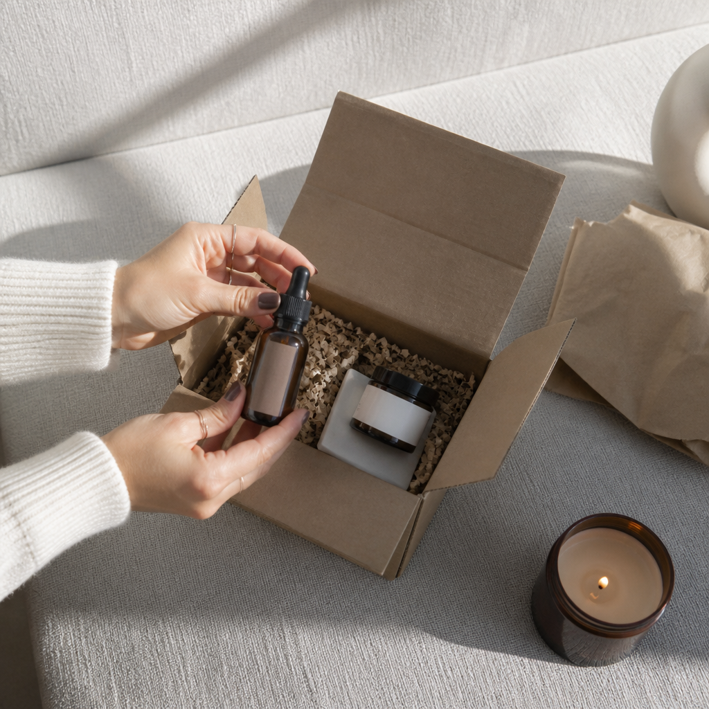Nội dung do người dùng tạo trên mạng xã hội với bao bì sản phẩm độc đáo, thể hiện khả năng kích thích UGC và tín hiệu E-E-A-T.