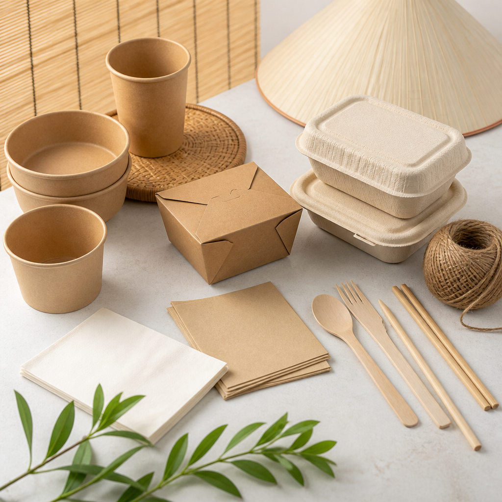 Các loại giấy carton bền vững và vật liệu in ấn thân thiện môi trường