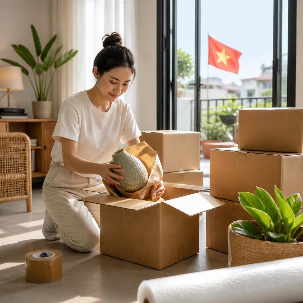 Hướng Dẫn Đóng Gói Đồ Gia Dụng An Toàn Với Thùng Carton Chuẩn