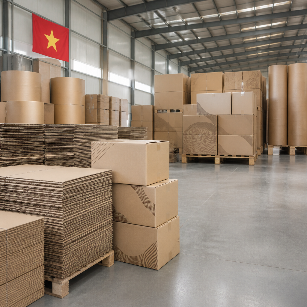 Kho hàng được tổ chức khoa học của nhà cung cấp thùng carton uy tín