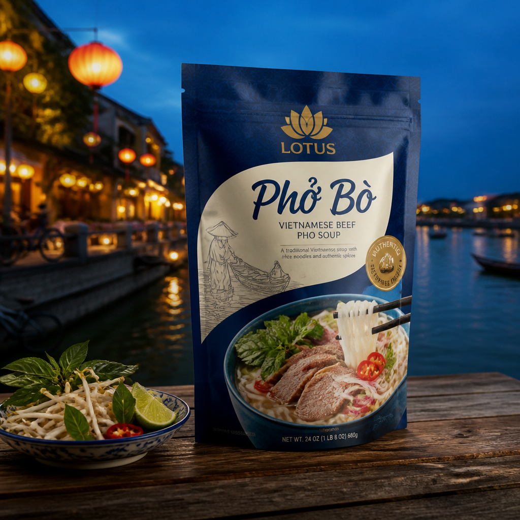 Thiết kế bao bì hộp carton đựng thực phẩm với thông tin rõ ràng