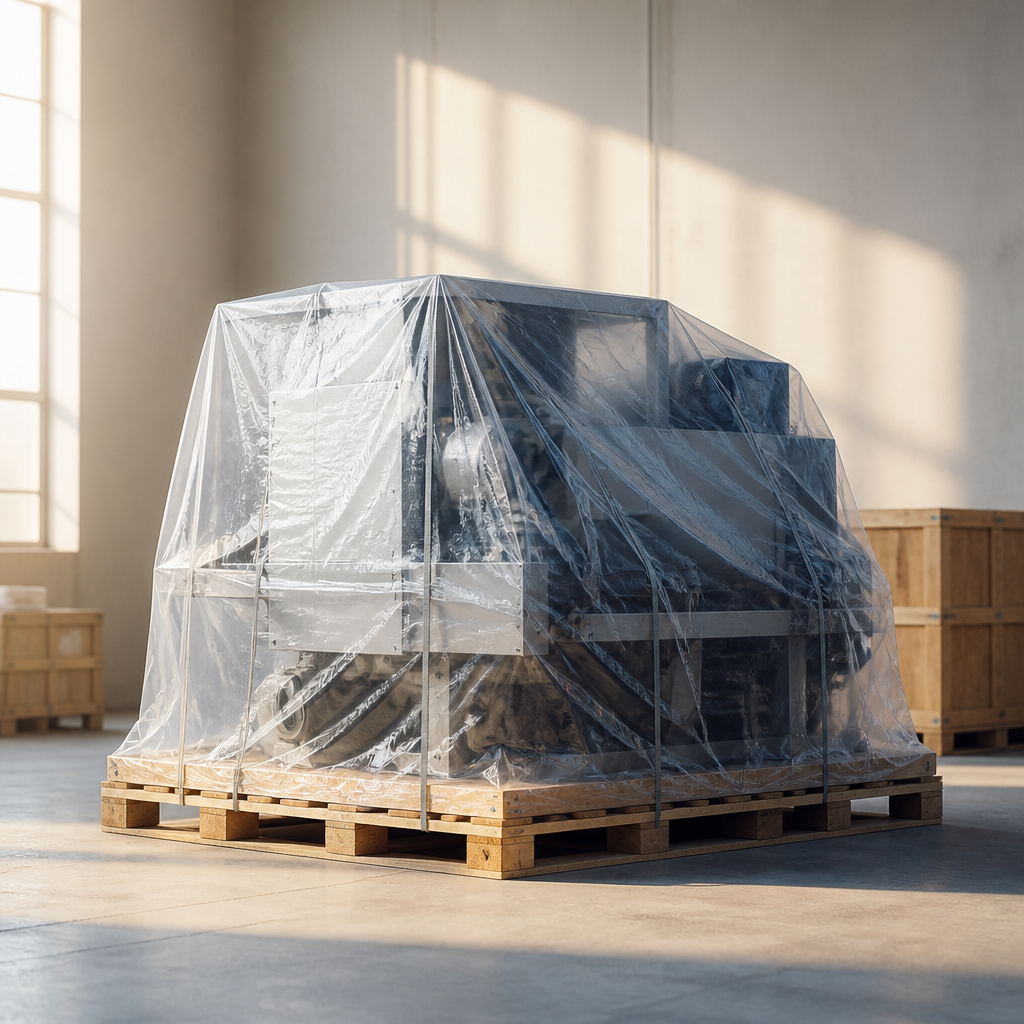 Hình ảnh thùng carton lớn đóng gói máy móc công nghiệp