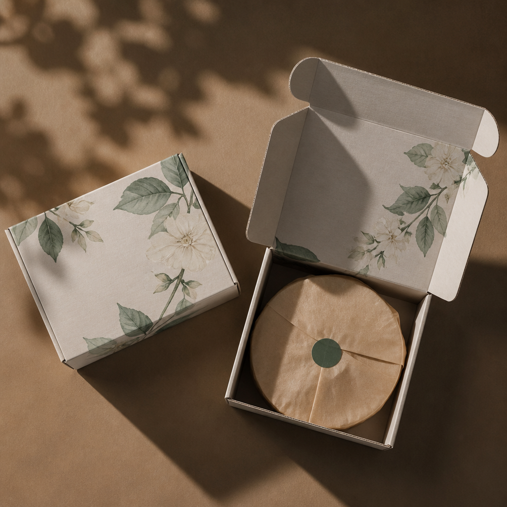 Mẫu thùng carton 7 lớp được in ấn logo và thông tin thương hiệu sắc nét, thể hiện sự chuyên nghiệp