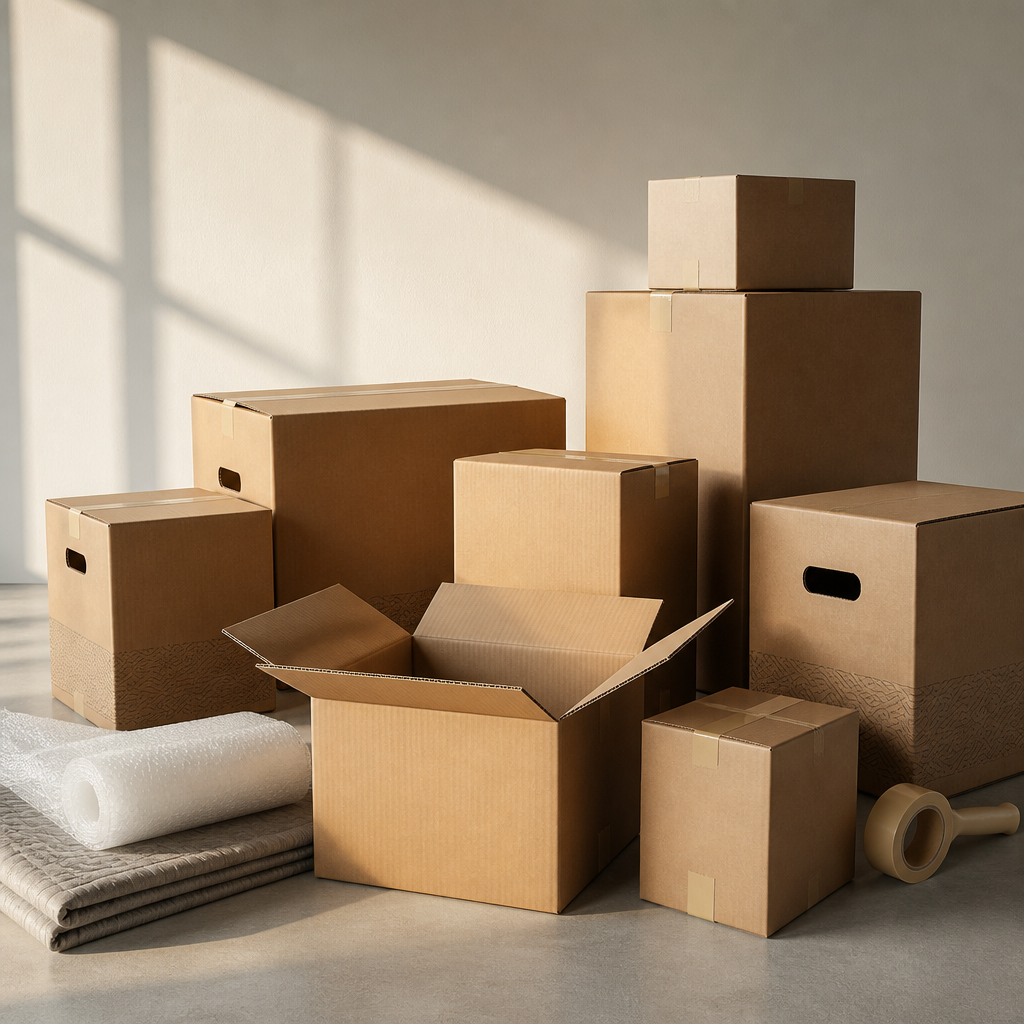 Minh họa cấu tạo và các loại sóng thùng carton